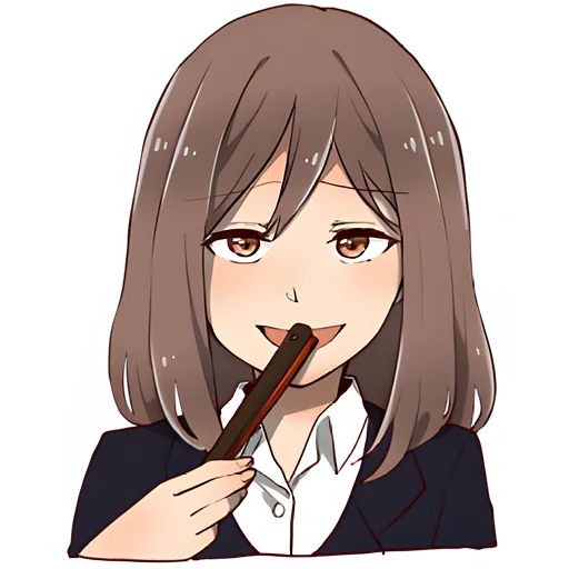 ☺️ Стикер «Муза-тян» для Telegram