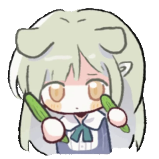 ❤️ Стикер «Chibi chans» для Telegram