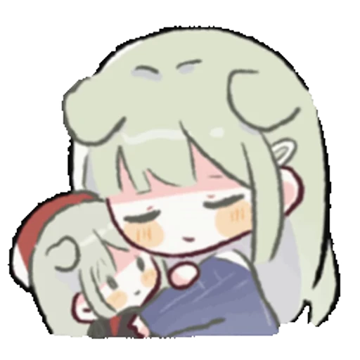 🤗 Стикер «Chibi chans» для Telegram