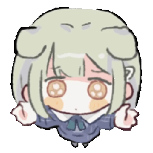 🤗 Стикер «Chibi chans» для Telegram