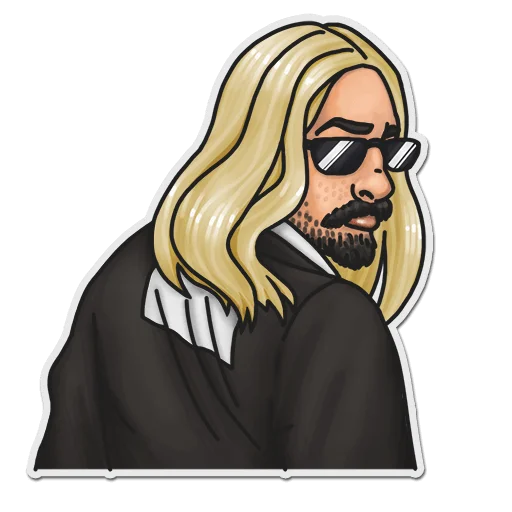 😎 Стикер «muzyka dyskotekowa» для Telegram