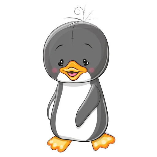 🐧 Стикер «My little friends» для Telegram