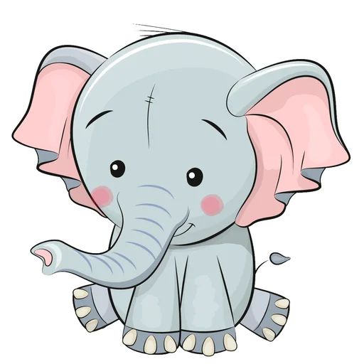 🐘 Стикер «My little friends» для Telegram
