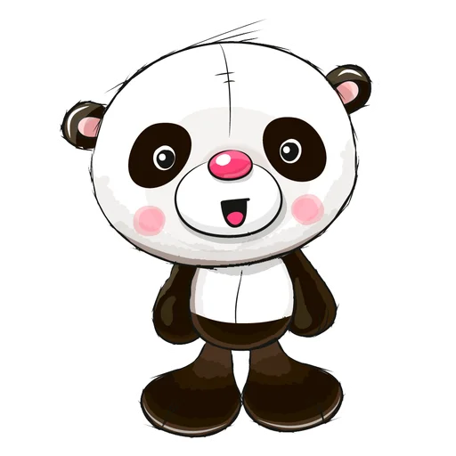 🐼 Стикер «My little friends» для Telegram