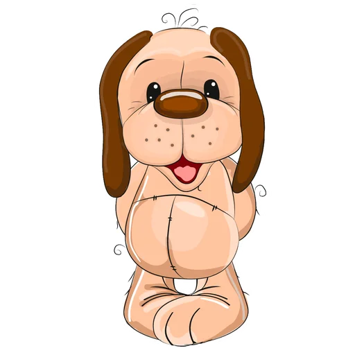 🐶 Стикер «My little friends» для Telegram