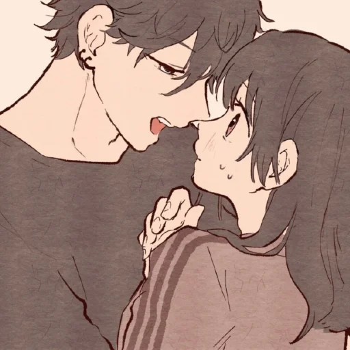 ❤️ Стикер «love manga» для Telegram
