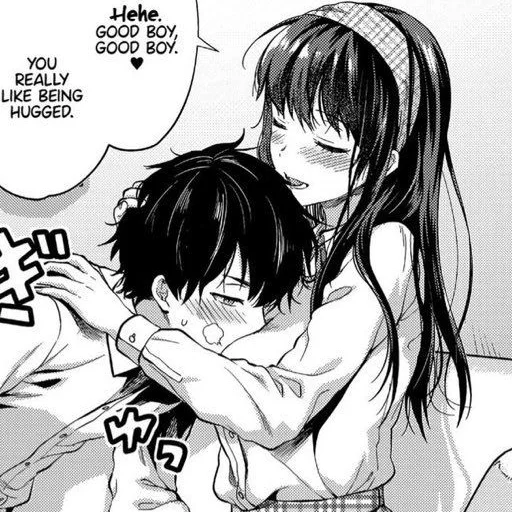 ❤️ Стикер «love manga» для Telegram