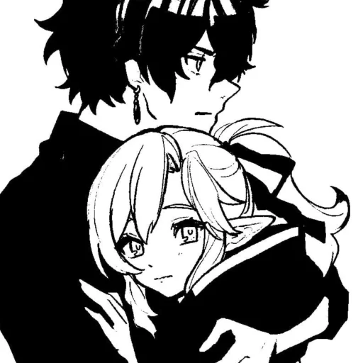 ❤️ Стикер «love manga» для Telegram