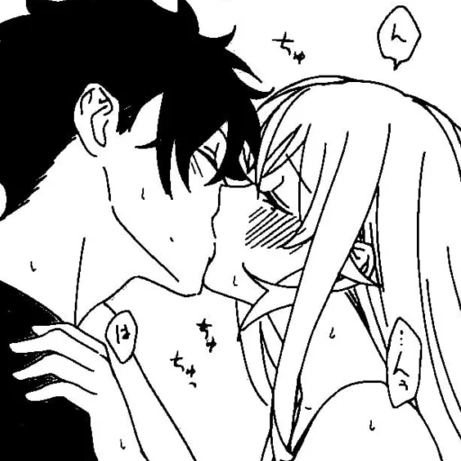 ❤️ Стикер «love manga» для Telegram