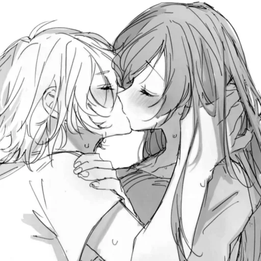 ❤️ Стикер «love manga» для Telegram