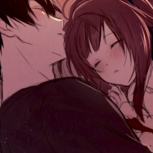 ❤️ Стикер «love manga» для Telegram