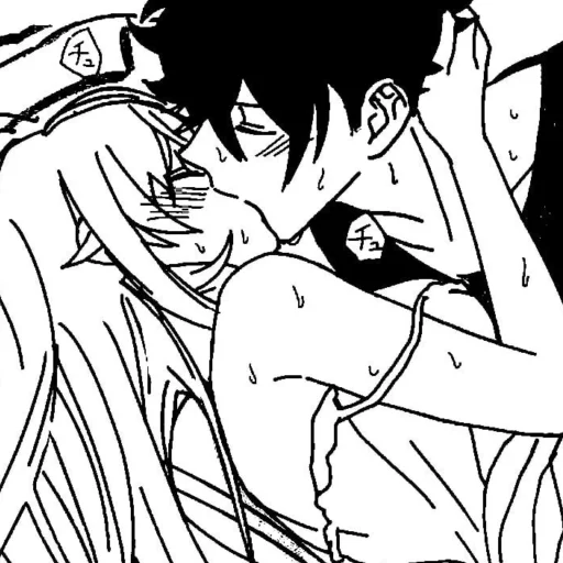 ❤️ Стикер «love manga» для Telegram