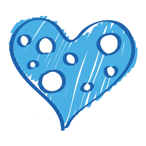 💙 Стикер «Моё сердечко» для Telegram