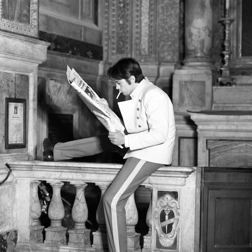 📰 Стикер «Alain Delon» для Telegram