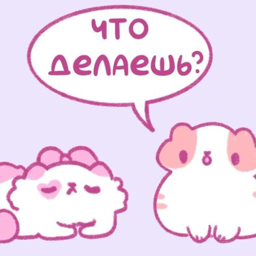 💗 Стикер «Котики&;Мяв» для Telegram