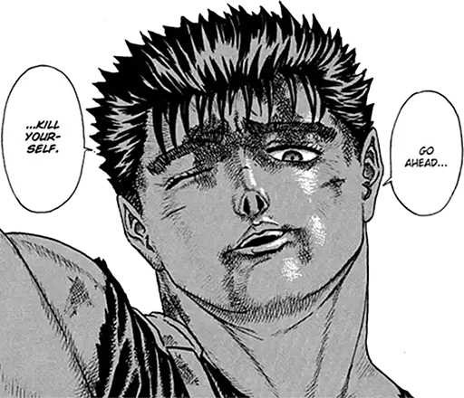 👹 Стикер «berserk!» для Telegram
