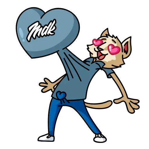 ❤️ Стикер «Мудакотик» для Telegram