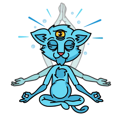 🧘‍♂️ Стикер «Мудакотик» для Telegram