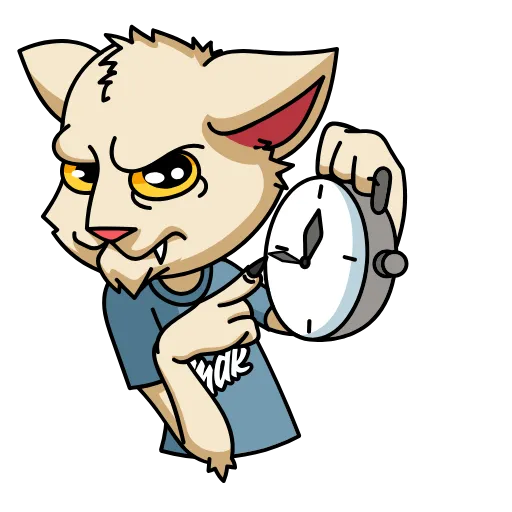 ⌛ Стикер «Мудакотик» для Telegram