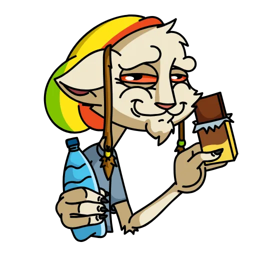 🤪 Стикер «Мудакотик» для Telegram