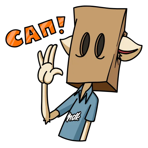 👋 Стикер «Мудакотик» для Telegram