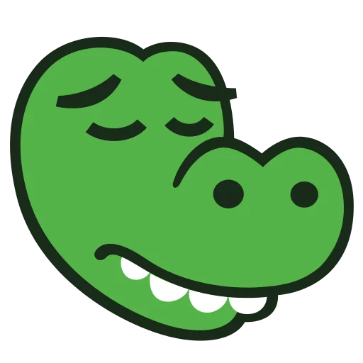 😔 Стикер «MyDealz Kroko» для Telegram
