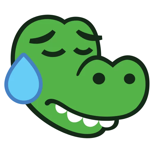😰 Стикер «MyDealz Kroko» для Telegram