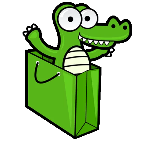 👻 Стикер «MyDealz Kroko» для Telegram