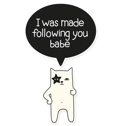 😻 Стикер «My Imaginary Cat» для Telegram