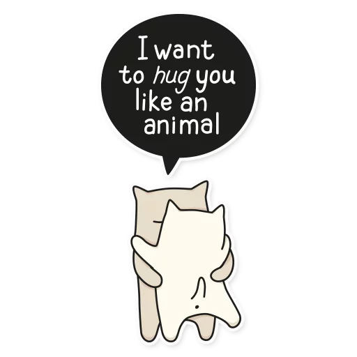 😘 Стикер «My Imaginary Cat» для Telegram
