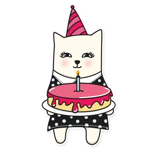 🎂 Стикер «My Imaginary Cat» для Telegram