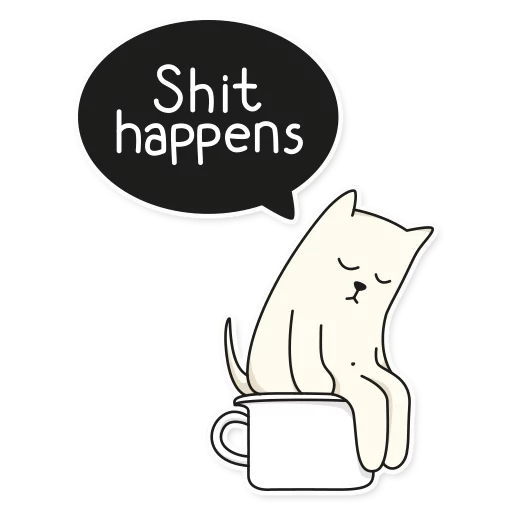 💩 Стикер «My Imaginary Cat» для Telegram