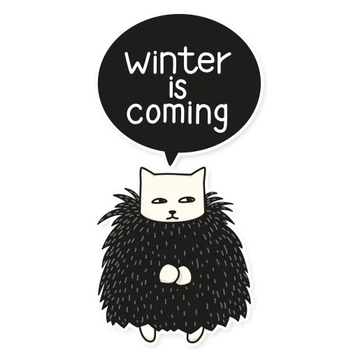 ❄ Стикер «My Imaginary Cat» для Telegram