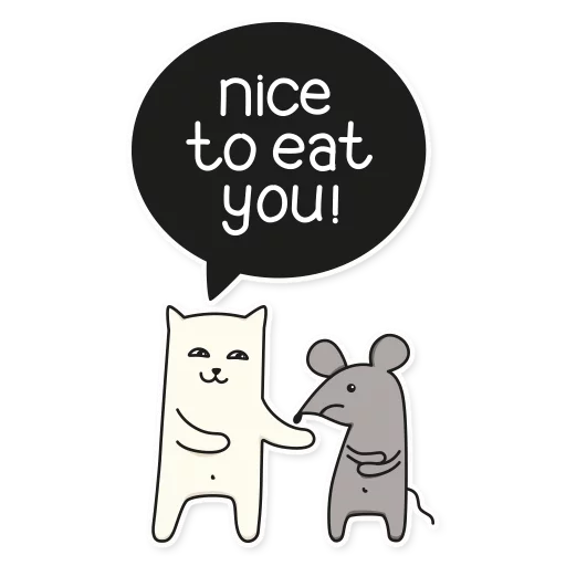 😏 Стикер «My Imaginary Cat» для Telegram