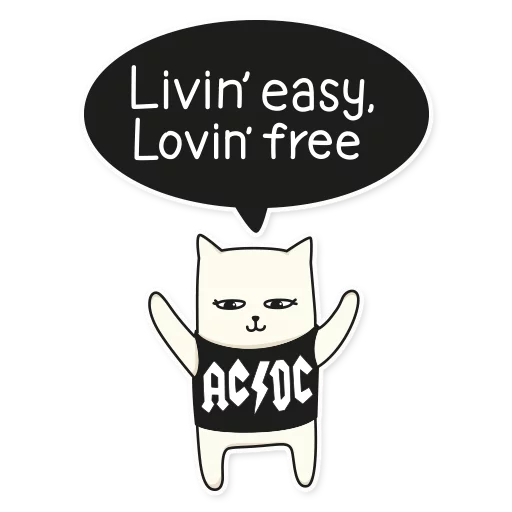 ✌ Стикер «My Imaginary Cat» для Telegram