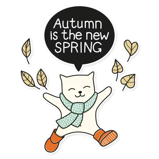 🍁 Стикер «My Imaginary Cat» для Telegram