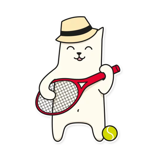 🎾 Стикер «My Imaginary Cat» для Telegram