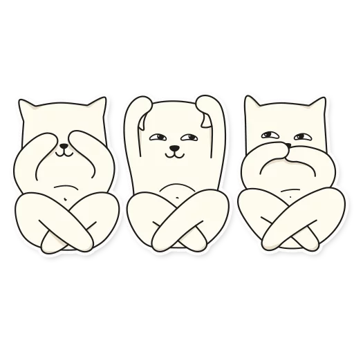 🙈 Стикер «My Imaginary Cat» для Telegram