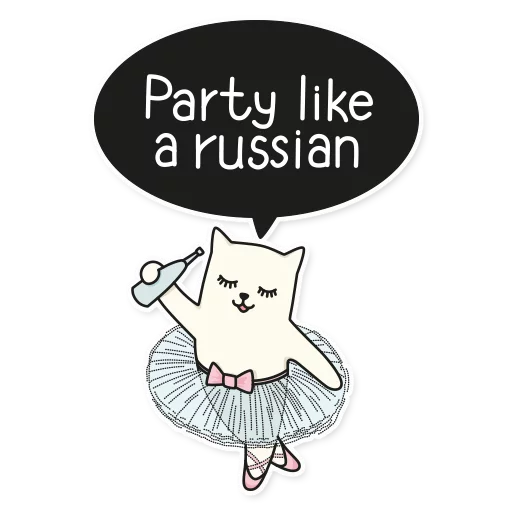💃 Стикер «My Imaginary Cat» для Telegram