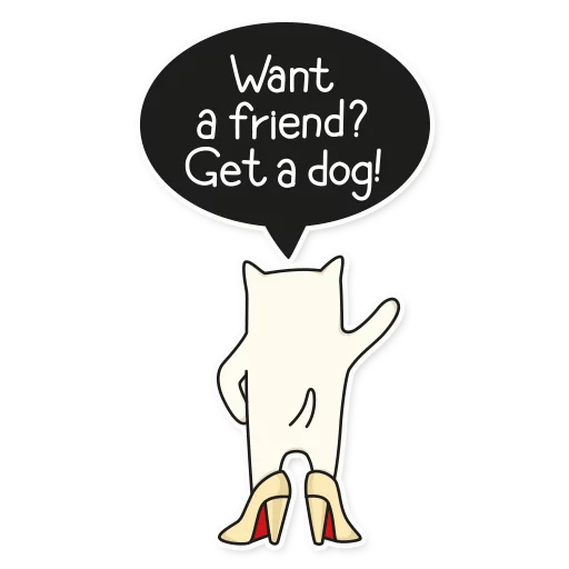 😤 Стикер «My Imaginary Cat» для Telegram