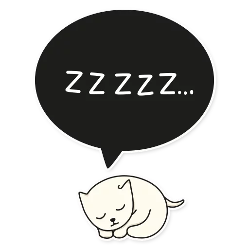 💤 Стикер «My Imaginary Cat» для Telegram