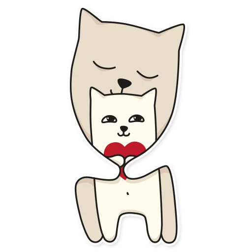 ❤ Стикер «My Imaginary Cat» для Telegram