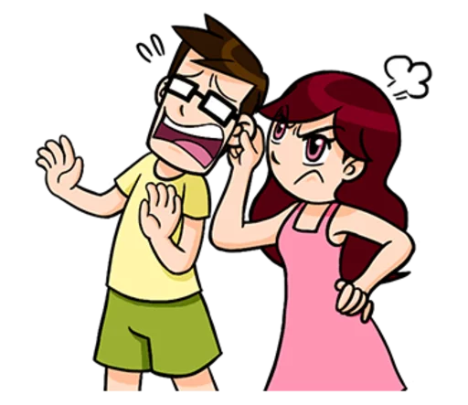 😡 Стикер «My Lovely Husband» для Telegram