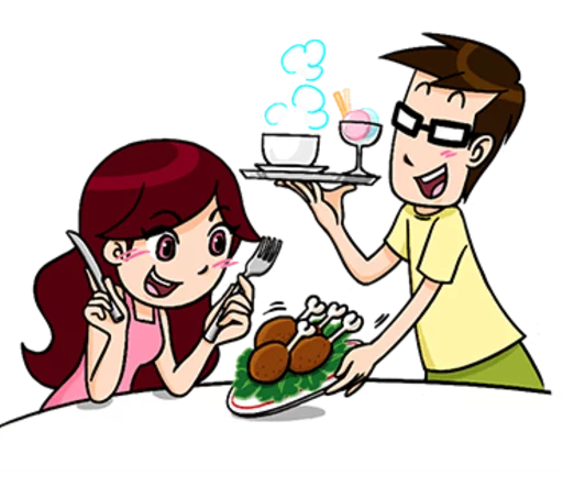 🍴 Стикер «My Lovely Husband» для Telegram