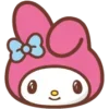 Стикер 40 😏My Melody Bunny Emoji