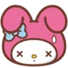Стикер 31 😏My Melody Bunny Emoji