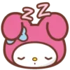 Стикер 25 😏My Melody Bunny Emoji