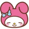 Стикер 35 😏My Melody Bunny Emoji