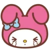 Стикер 23 😏My Melody Bunny Emoji