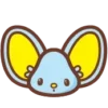 Стикер 11 😏My Melody Bunny Emoji